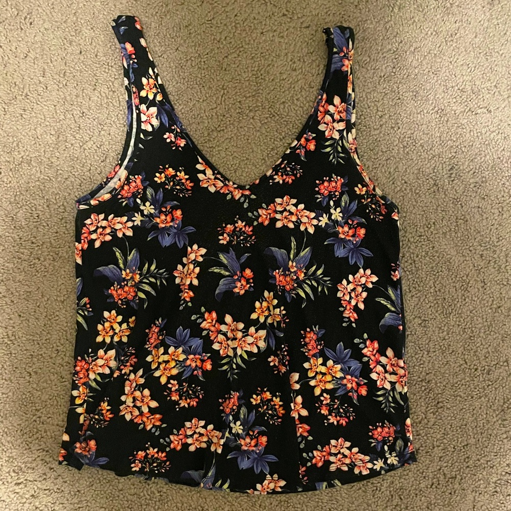 American Eagle Floral Tank Top - medium